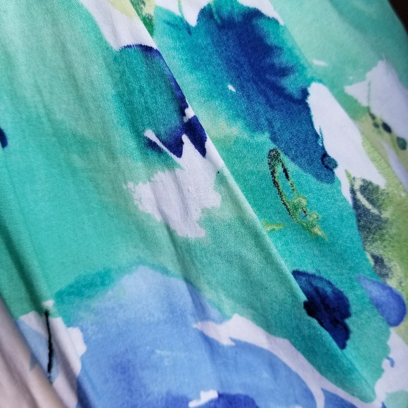 Gorgeous water color print spaghetti strap dress - Picture 3 of 8